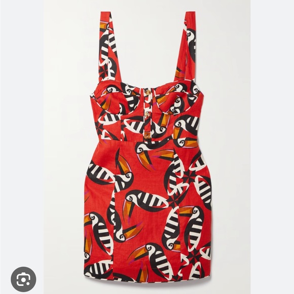 FARM Rio Toucan Dress Sz M - Picture 2 of 6